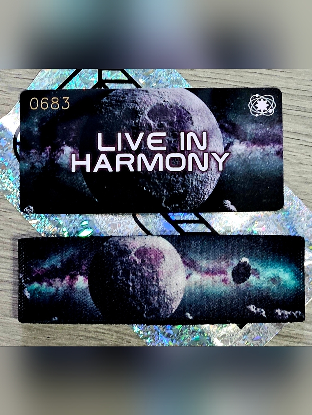 ZOX "LIVE IN HARMONY" #683 ERIS RARE UNREDEEMED DIAMOND COLLECTIBLE WRISTBAND
